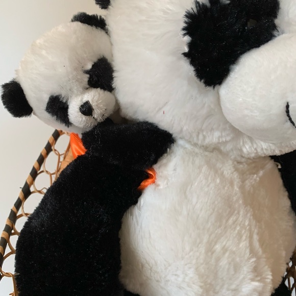 Hugfun Plush Panda Bear Mom and Baby 16” - Picture 6 of 9